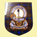 MacLellan Clan Tartan Clan MacLellan Badge Shield Decal Sticker Set of 3
