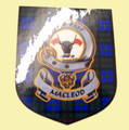MacLeod Of Harris Clan Tartan Clan MacLeod Badge Shield Decal Sticker