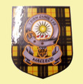 MacLeod Of Lewis Clan Tartan Clan MacLeod Badge Shield Decal Sticker