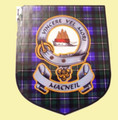 MacNeil Clan Tartan Clan MacNeil Badge Shield Decal Sticker