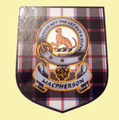 MacPherson Clan Tartan Clan MacPherson Badge Shield Decal Sticker Set of 3