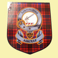 MacRae Clan Tartan Clan MacRae Badge Shield Decal Sticker Set of 3