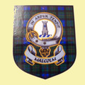 Malcolm Clan Tartan Clan Malcolm Badge Shield Decal Sticker