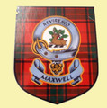 Maxwell Clan Tartan Clan Maxwell Badge Shield Decal Sticker Set of 3