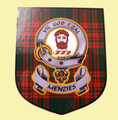 Menzies Clan Tartan Clan Menzies Badge Shield Decal Sticker Set of 3