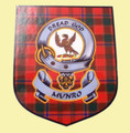 Munro Clan Tartan Clan Munro Badge Shield Decal Sticker Set of 3