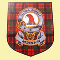 Nicholson Clan Tartan Clan Nicholson Badge Shield Decal Sticker