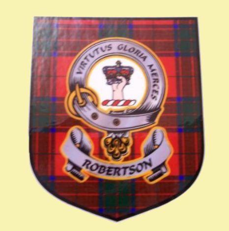 robertson clan tartan shield
