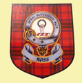Ross Clan Tartan Clan Ross Badge Shield Decal Sticker