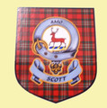 Scott Clan Tartan Clan Scott Badge Shield Decal Sticker