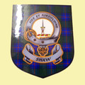 Shaw Clan Tartan Clan Shaw Badge Shield Decal Sticker Set of 3
