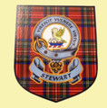 Stewart Clan Tartan Clan Stewart Badge Shield Decal Sticker