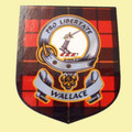 Wallace Clan Tartan Clan Wallace Badge Shield Decal Sticker