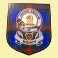 Wilson Clan Tartan Clan Wilson Badge Shield Decal Sticker