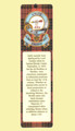 Brodie Clan Badge Clan Brodie Tartan Laminated Bookmark