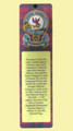 Drummond Clan Badge Clan Drummond Tartan Laminated Bookmark