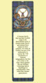 Gordon Clan Badge Clan Gordon Tartan Laminated Bookmarks Set of 2