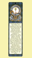 Henderson Clan Badge Clan Henderson Tartan Laminated Bookmark