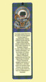 Irvine Clan Badge Clan Irvine Tartan Laminated Bookmarks Set of 2
