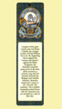 Kennedy Clan Badge Clan Kennedy Tartan Laminated Bookmarks Set of 2