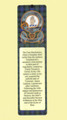 Lamont Clan Badge Clan Lamont Tartan Laminated Bookmarks Set of 2