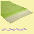 Apple Green Organza Wedding Table Runners Decorations x 5 For Hire