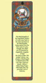 MacDougall Clan Badge Clan MacDougall Tartan Laminated Bookmarks Set of 2
