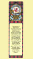 MacDuff Clan Badge Clan MacDuff Tartan Laminated Bookmarks Set of 2