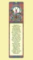 MacGillivray Clan Badge Clan MacGillivray Tartan Laminated Bookmark