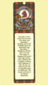 MacGregor Clan Badge Clan MacGregor Tartan Laminated Bookmarks Set of 2