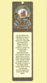 MacKinnon Clan Badge Clan MacKinnon Tartan Laminated Bookmark