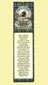 MacLaren Clan Badge Clan MacLaren Tartan Laminated Bookmarks Set of 2