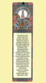 MacLean Clan Badge Clan MacLean Tartan Laminated Bookmarks Set of 2