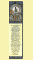 MacLennan Clan Badge Clan MacLennan Tartan Laminated Bookmark