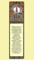 MacNaughton Clan Badge Clan MacNaughton Tartan Laminated Bookmark