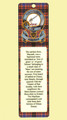 MacRae Clan Badge Clan MacRae Tartan Laminated Bookmarks Set of 2