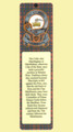 Matheson Clan Badge Clan Matheson Tartan Laminated Bookmarks Set of 2