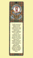 Menzies Clan Badge Clan Menzies Tartan Laminated Bookmarks Set of 2