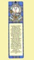 Napier Clan Badge Clan Napier Tartan Laminated Bookmarks Set of 2