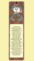 Ross Clan Badge Clan Ross Tartan Laminated Bookmark