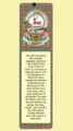 Scott Clan Badge Clan Scott Tartan Laminated Bookmarks Set of 2