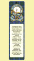 Shaw Clan Badge Clan Shaw Tartan Laminated Bookmark