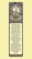 Stewart Clan Badge Clan Stewart Tartan Laminated Bookmarks Set of 2