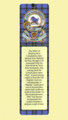 Weir Clan Badge Clan Weir Tartan Laminated Bookmark