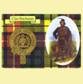 Buchanan Clan Crest Tartan History Buchanan Clan Badge Postcards Set of 2