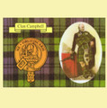 Campbell Clan Crest Tartan History Campbell Clan Badge Postcards Set of 2