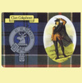 Colquhoun Clan Crest Tartan History Colquhoun Clan Badge Postcards Set of 2