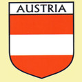 Austria Flag Country Flag Austria Decals Stickers Set of 3