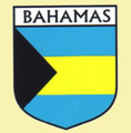 Bahamas Flag Country Flag Bahamas Decals Stickers Set of 3