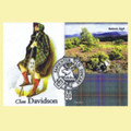 Davidson Clan Crest Tartan History Davidson Clan Badge Postcards Set of 2